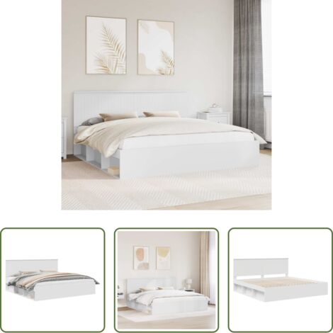 vidaXL Cama de pino -  Estructura de cama 200 x 200 cm Madera de pino macizo