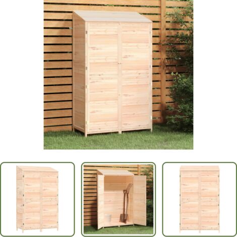 vidaXL Capanno da esterno -  Capanno da Giardino 102x52x174,5 cm in Legno Massello di Abete