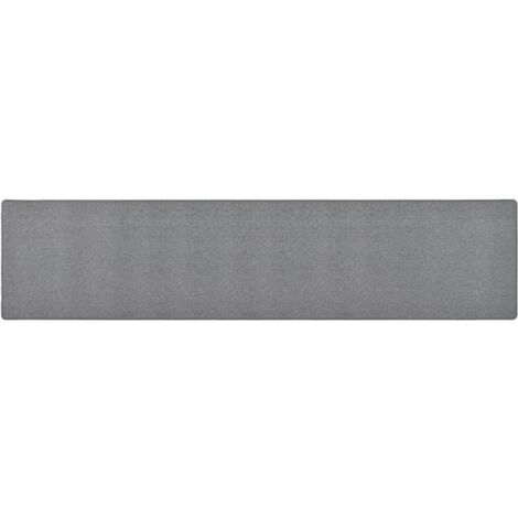 vidaXL Carpet Runner Dark Grey 80x400 cm