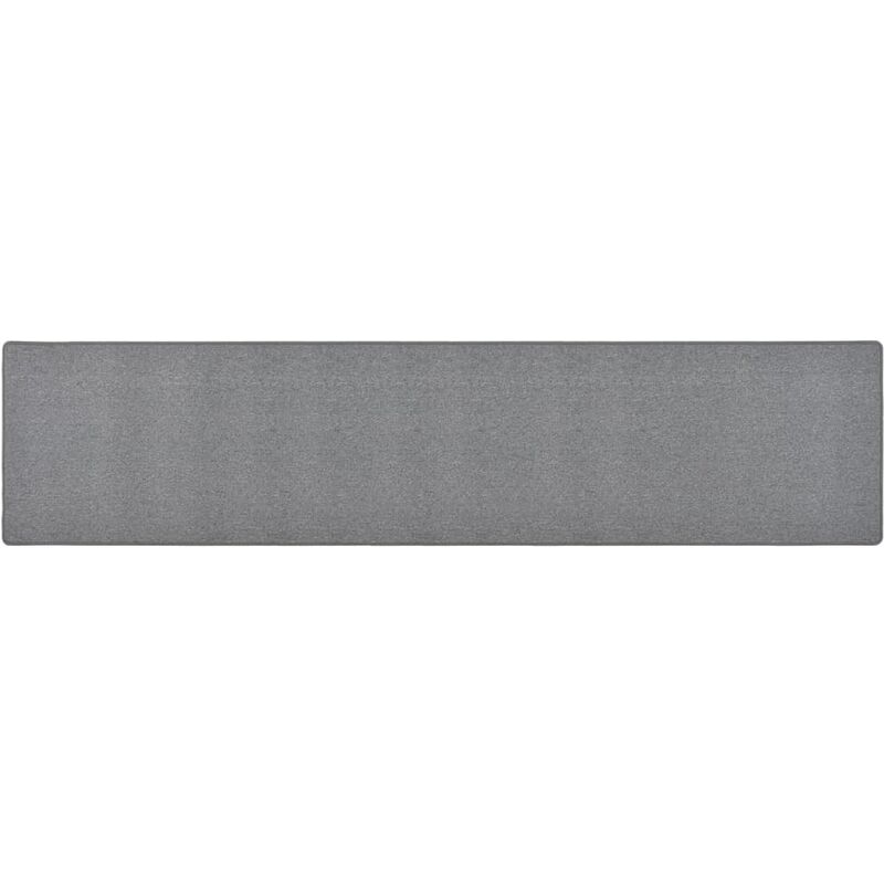 Carpet Runner Dark Grey 80x400 cm - Grey - Vidaxl