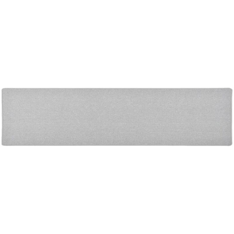 Carpet Runner Light Grey 50x200 cm - Grey - Vidaxl
