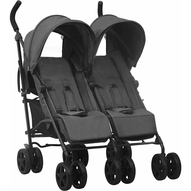 

Carrito para gemelos de acero gris antracita - Antracita - Vidaxl