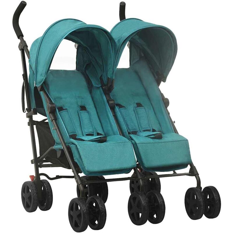 

Carrito para gemelos de acero verde - Verde - Vidaxl