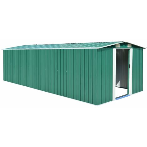 vidaXL Casetta da Giardino 257x580x181 cm in Metallo Verde