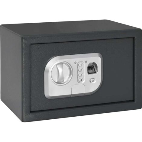 vidaXL Cassetta di sicurezza digitale Grigio Scuro 20 x 31 x 20 cm