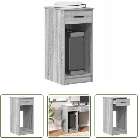 vidaXL Cassetto per computer -  Supporto a Torre per Computer con Cassetto Grigio 35x45x77 cm
