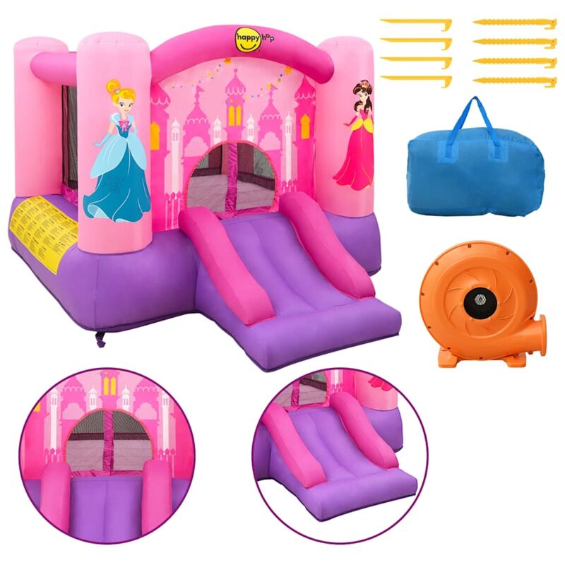 

Castillo hinchable con tobogán PVC 300x225x175 cm - Multicolor - Happy Hop