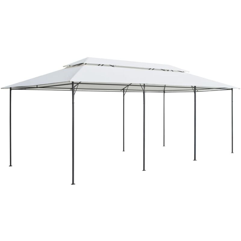 

Cenador 600x298x270 cm blanco 180g/m² - Blanco - Vidaxl