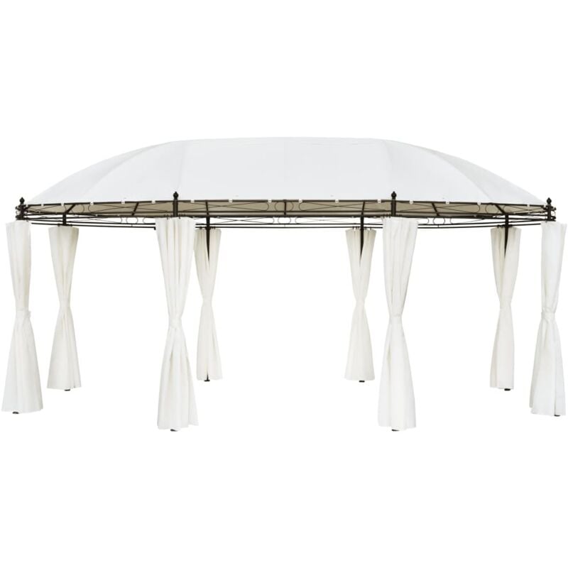 

vidaXL Cenador 530x350x265 cm Blanco Crema - Crema