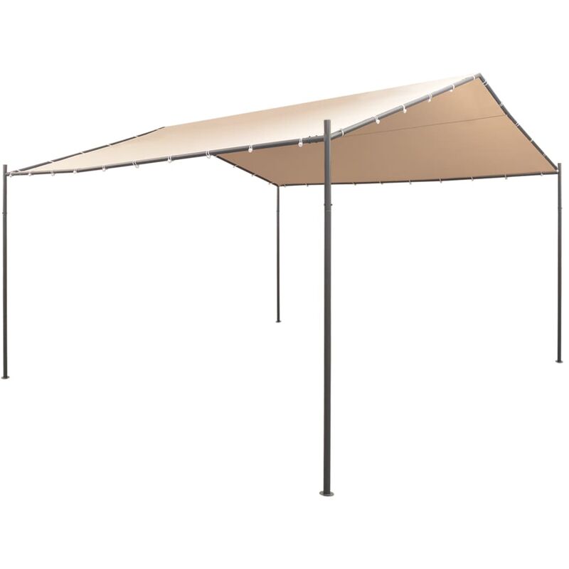 

Cenador carpa 4x4 m de acero beige - Beige - Vidaxl
