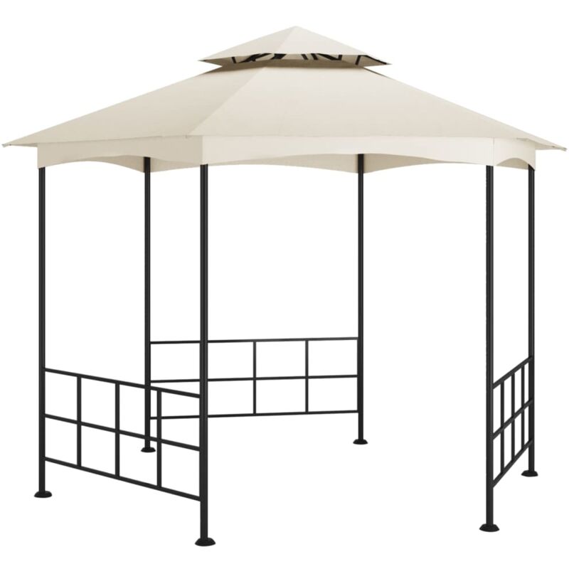 

Cenador con paredes laterales crema 3,1x2,7 m - Crema - Vidaxl
