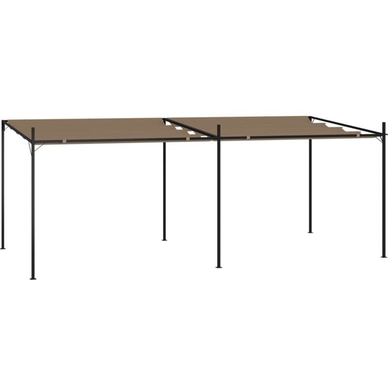 

Cenador con techo retráctil gris taupe 600x300x233 cm - Gris Topo - Vidaxl