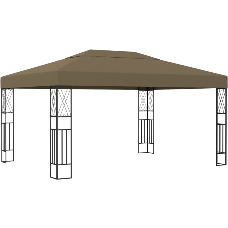 

Cenador de tela gris taupé 3x4 m - Gris Topo - Vidaxl