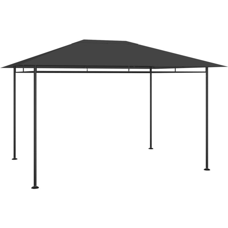 

vidaXL Cenador gris antracita 4x3x2,7 m 180 g/m² - Antracita