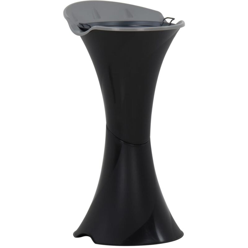

vidaXL Cenicero con soporte negro 36x39x71 cm - Negro