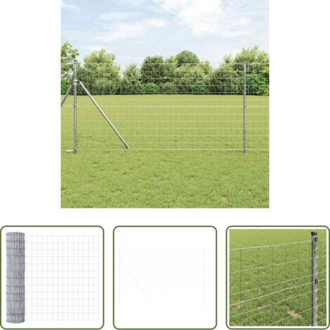 vidaXL Cerca de PVC -  Euro Valla 1 x 10 m Hierro recubierto de PVC