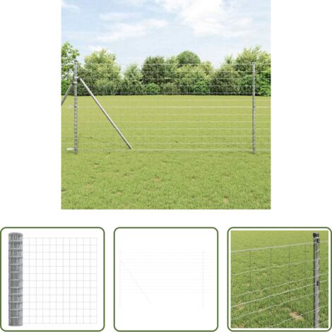 vidaXL Cerca de PVC -  Euro Valla 1 x 10 m Hierro recubierto de PVC