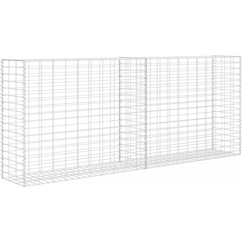 

Cesta de muro de gaviones acero galvanizado 85x30x200 cm - Plateado - Vidaxl