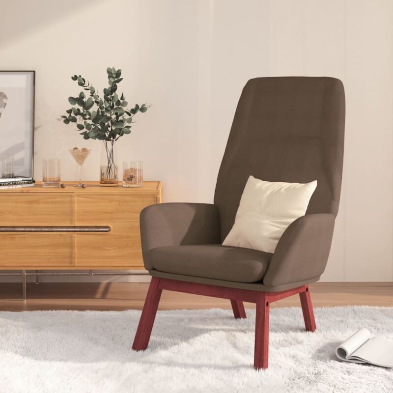 Chaise de relaxation Taupe Tissu vidaXL