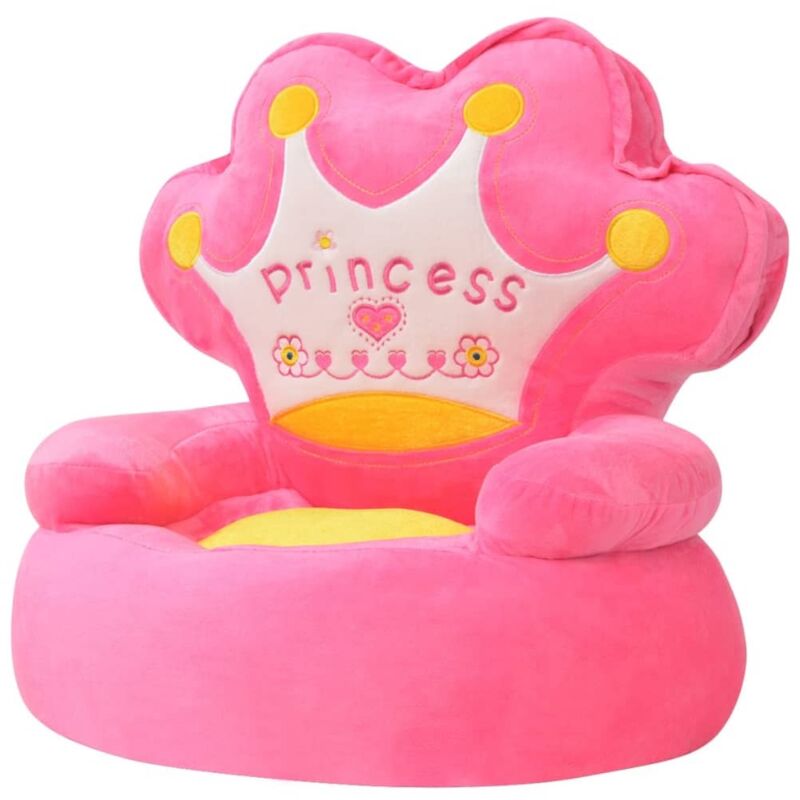 Vidaxl - Chaise en peluche pour enfants Princesse Rose