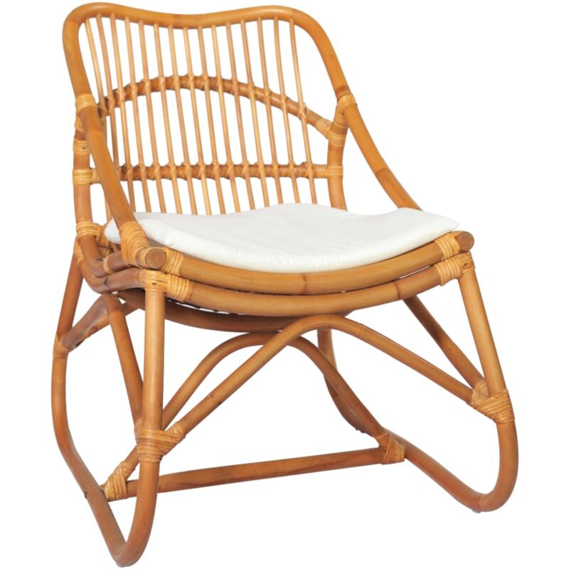 Vidaxl - Chaise en rotin Marron clair Lin