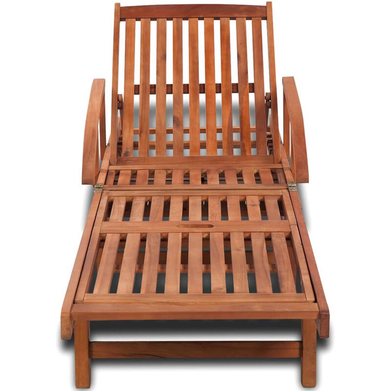 VidaXL Chaise longue Bois d'acacia solide VidaXL Chaise longue Bois d'acacia solide