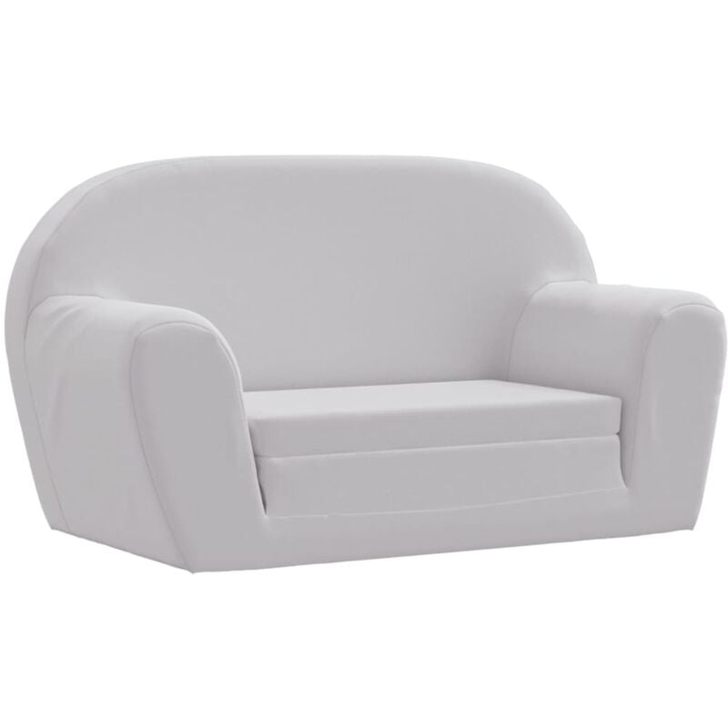 Chaise longue pliable pour enfants gris clair Vidaxl