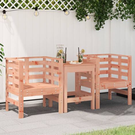 vidaXL Chaises de jardin lot de 2 61,5x53x71 cm bois massif de douglas