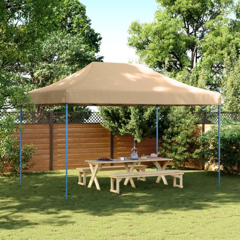 Tente de réception pliable escamotable beige 440x292x315 cm - Vidaxl