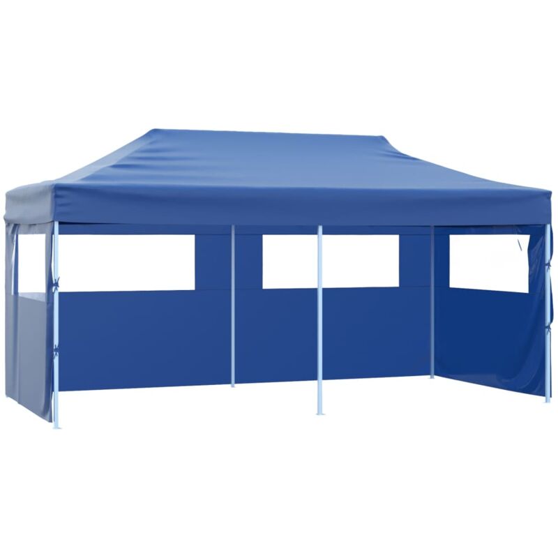 Vidaxl - Tente de réception pliable bleue 3 x 6 m