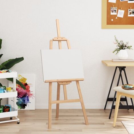 Vidaxl – Chevalet en bois de pin massif 53,5x95x127 cm – Hauteur réglable jusqu'à 107 cm – Angle ajustable pour peinture stable - vidaXL303606