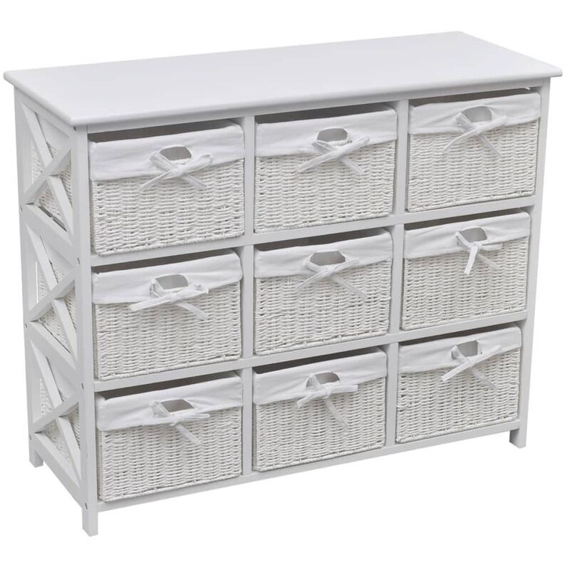 Vidaxl - Armoire de rangement Blanc