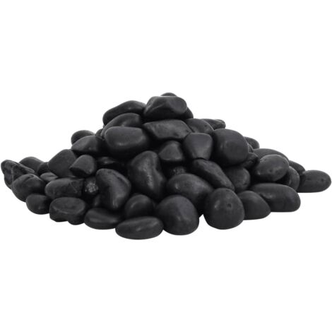 vidaXL Ciottoli Levigati 25 kg Neri 2-5 cm