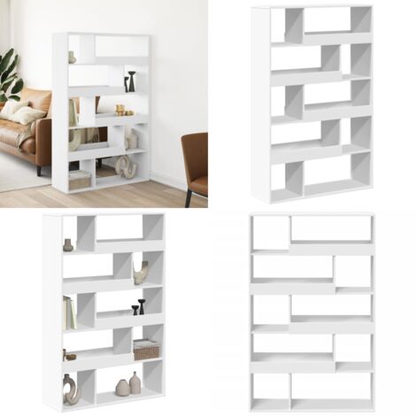 vidaXL Cloison de séparation blanc 100x33x156,5 cm bois d'ingénierie