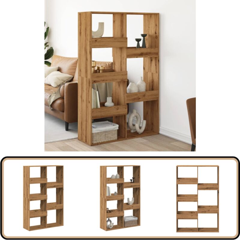 Vidaxl - Cloison de séparation chêne artisanal bois d'ingénierie