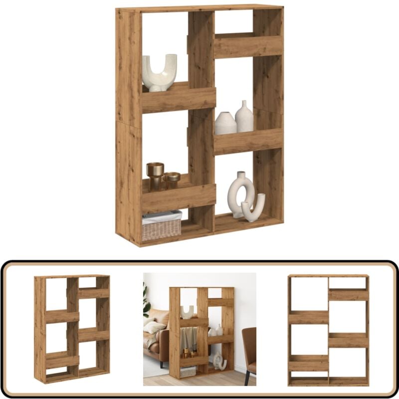 Vidaxl - Cloison de séparation chêne artisanal bois d'ingénierie