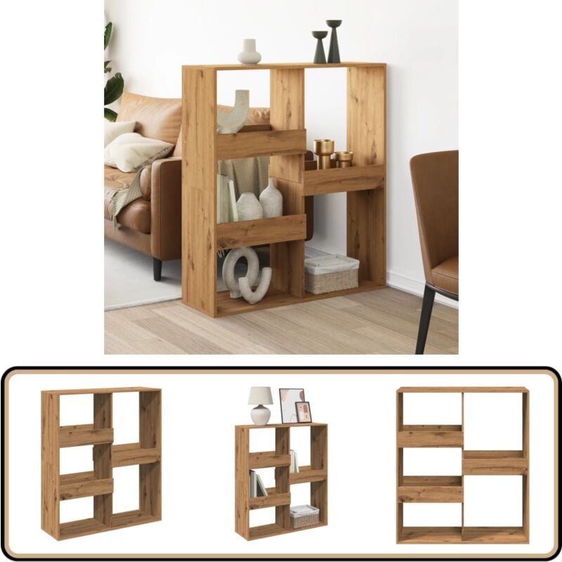 Vidaxl - Cloison de séparation chêne artisanal bois d'ingénierie