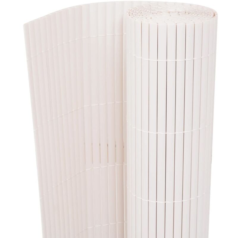 Vidaxl - Clôture de jardin Double face 90 x 500 cm Blanc