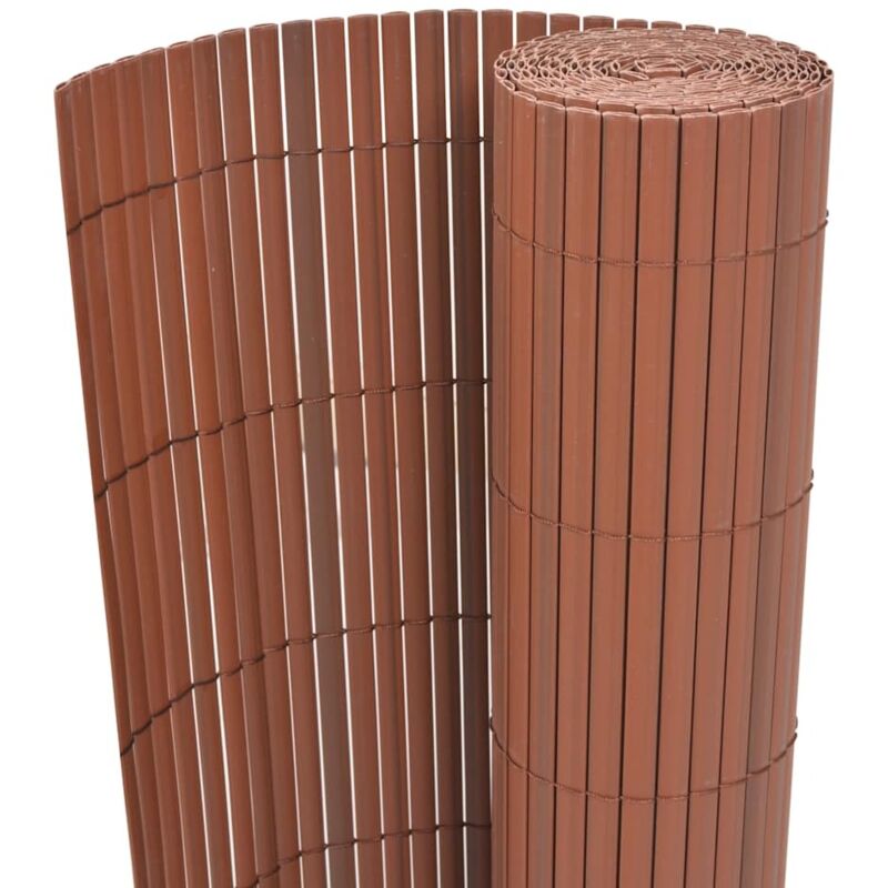 Vidaxl - Clôture de jardin Double face pvc 90 x 300 cm Marron