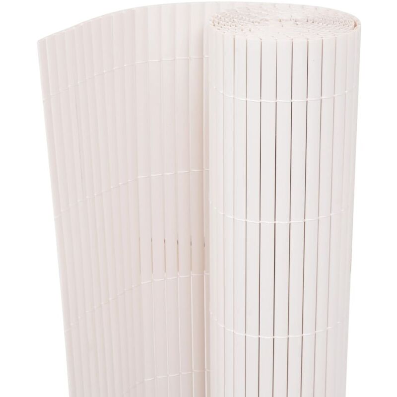 Vidaxl - Clôture de jardin double face pvc 150x300 cm Blanc