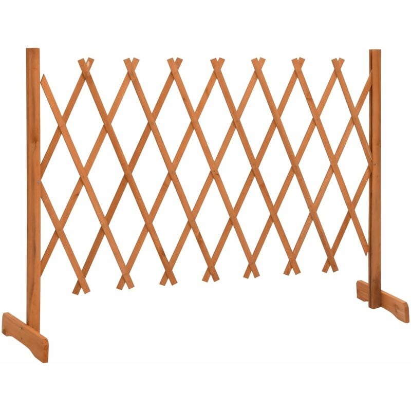 INLIFE Clôture en treillis de jardin Orange 150x80 cm Bois de sapin