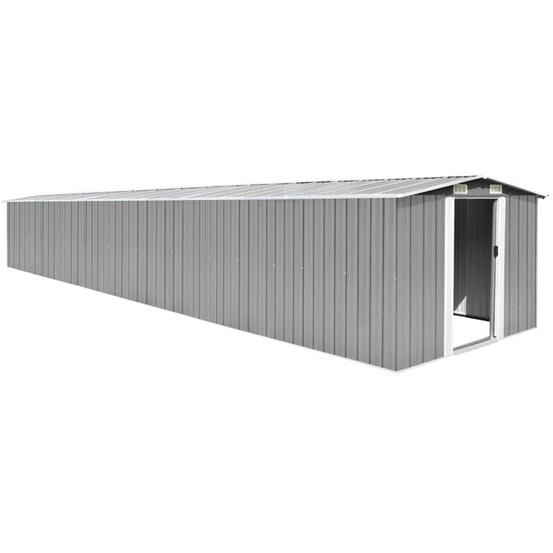 

Cobertizo de jardín acero galvanizado gris 257x779x181 cm - Gris - Vidaxl