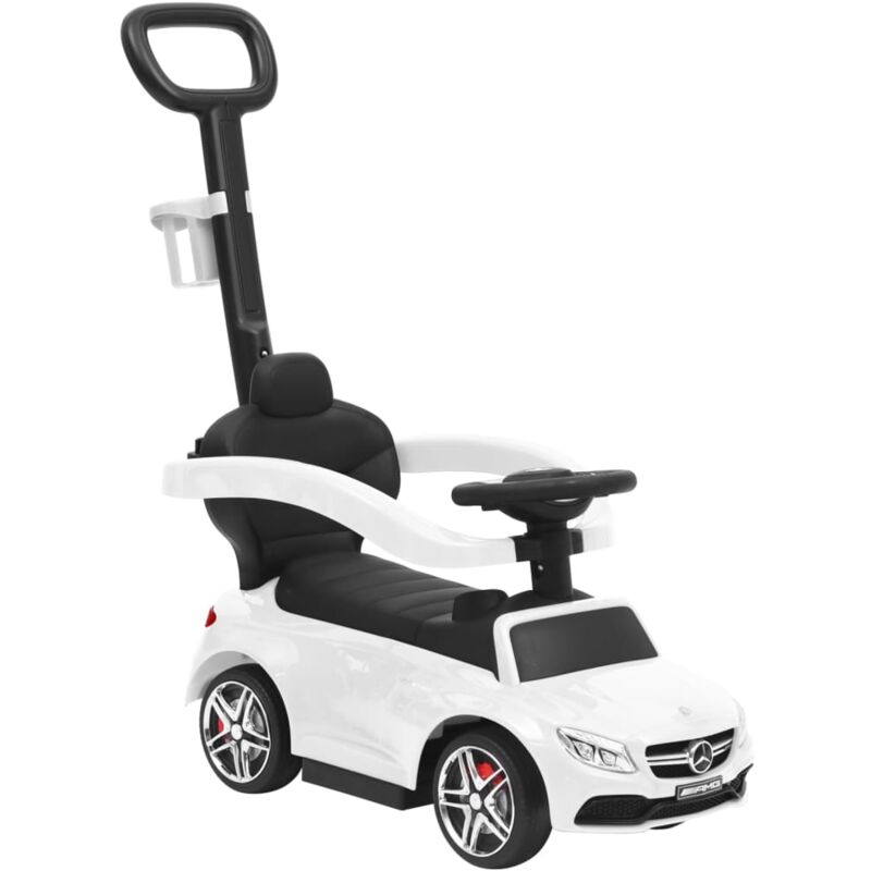 

vidaXL Coche de empuje para niños Mercedes Benz C63 blanco - Blanco