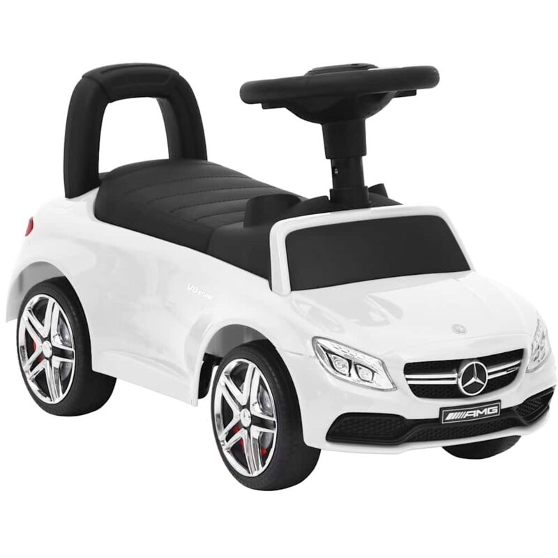 

vidaXL Coche para niños Mercedes Benz C63 blanco - Blanco