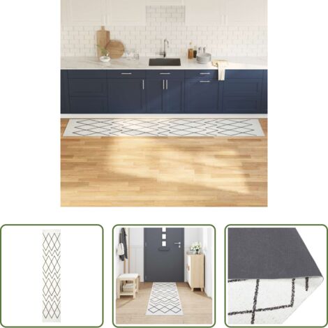 vidaXL Cocina moderna -  Alfombra de cocina 300 x 60 cm Terciopelo