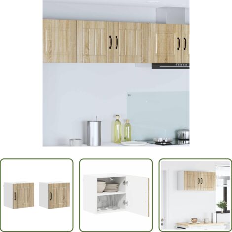 vidaXL Cocina -  Mueble de Cocina 2 pcs Roble Sonoma 40 x 31 x 40 cm