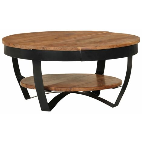 vidaXL Coffee Table 65x32 cm Solid Wood Acacia - Brown