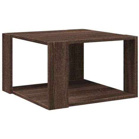 vidaXL Coffee Table Brown Oak 51,5x51,5x30 cm Engineered Wood
