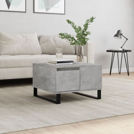 vidaXL Coffee Table Concrete Grey 55x55x36,5 cm Engineered Wood