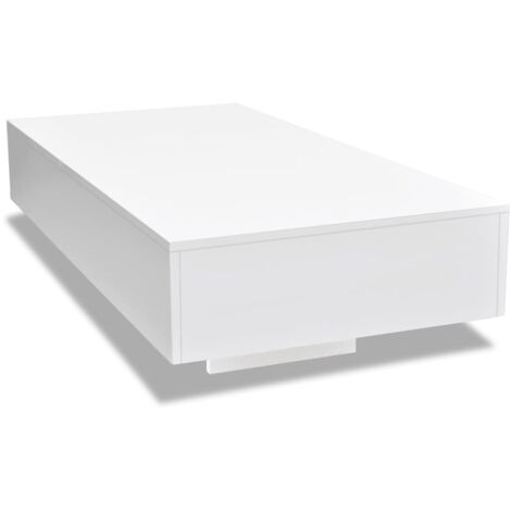 vidaXL Coffee Table High Gloss White